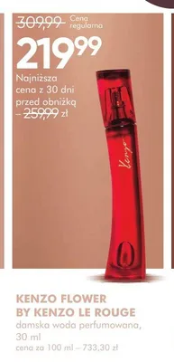 Woda perfumowana damska Kenzo Flower by Kenzo Le Rouge promocja w Super-Pharm