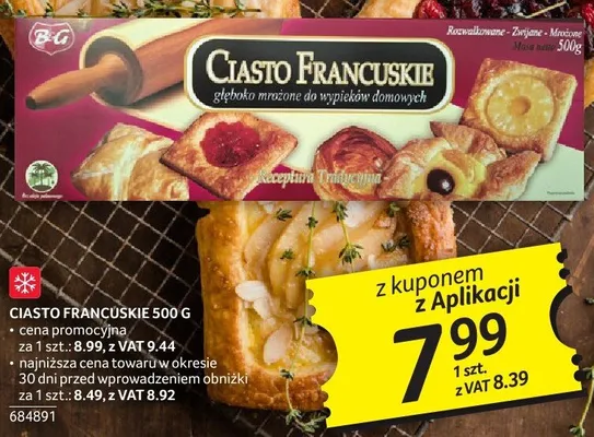 Ciasto francuskie promocja w Selgros