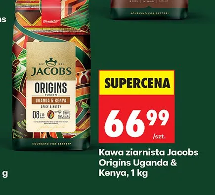 Kawa ziarnista Jacobs Origins Uganda & Kenya promocja w Biedronka