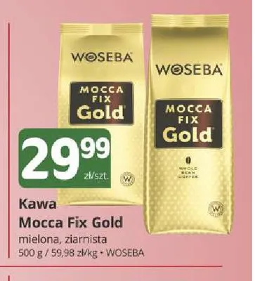 Kawa mielona Woseba Mocca Fix Gold promocja w Marketvita