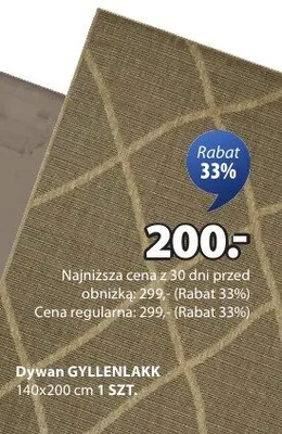 Dywan Gyllenlakk promocja w Jysk