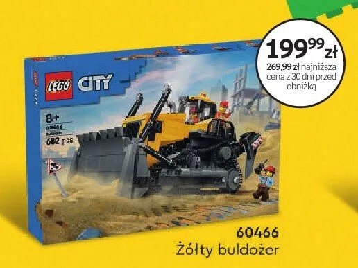 Klocki LEGO 60466 Żółty buldożer promocja w Empik