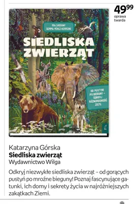 Książka Katarzyna Górska Siedliska zwierząt Wydawnictwo Wilga promocja w Empik