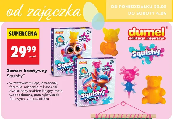Zestaw kreatywny Squishy promocja w Biedronka