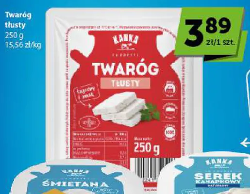 Twaróg tłusty Kanka promocja w Euro Sklep
