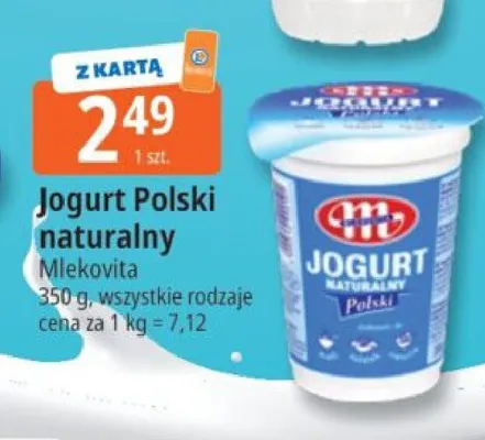 Jogurt Polski naturalny promocja w Leclerc