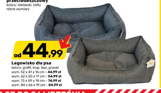 Legowisko dla psa 62x50x17 cm promocja w Bricomarche