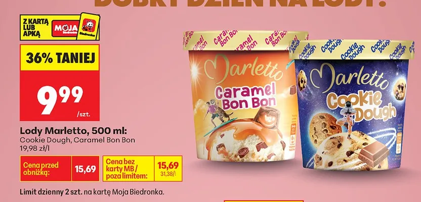 Lody Marletto Caramel Bon Bon promocja w Biedronka