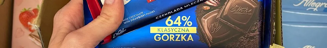 Czekolada gorzka 64%, 2+1 GRATIS promocja w Biedronka