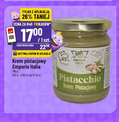 Krem pistacjowy Emporio Italia promocja w POLOmarket