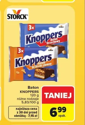 Baton Knoppers Orzechowy 3-pak promocja w Carrefour Market