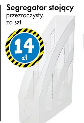 Segregator stojący przezroczysty promocja w Tedi