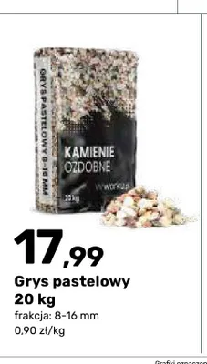 Grys pastelowy 20 kg promocja w Bricomarche