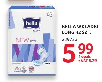 Wkładki Long 42 szt. Bella promocja w Selgros