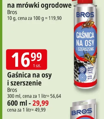 Gaśnica na osy i szerszenie Bros 600ml promocja w Leclerc