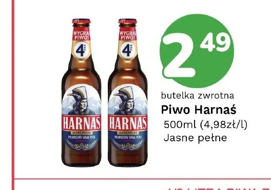 Piwo Harnaś Jasne Pełne promocja w Limonka