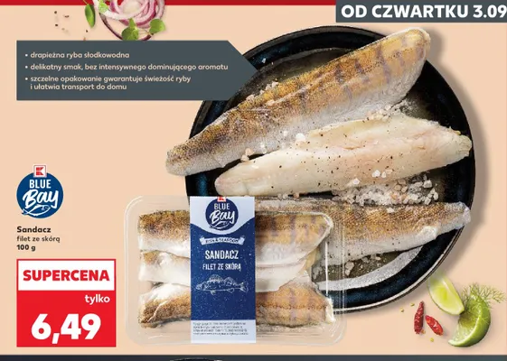 Sandacz filet ze skórą Blue Bay promocja w Kaufland