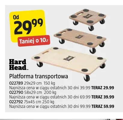 Platforma transportowa 58x29 cm Hard Head promocja w Jula