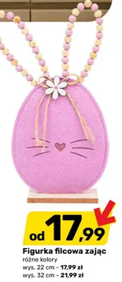 Figurka filcowa zając promocja w Bricomarche