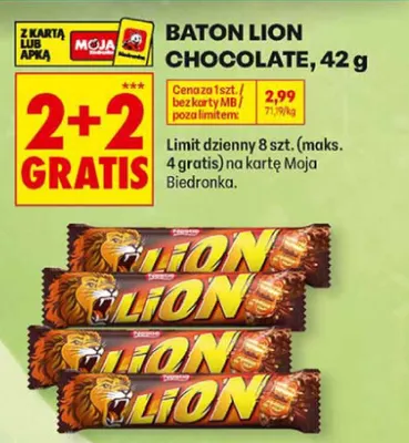 Baton Lion Chocolate promocja w Biedronka
