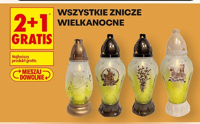 Znicze wielkanocne promocja w Biedronka