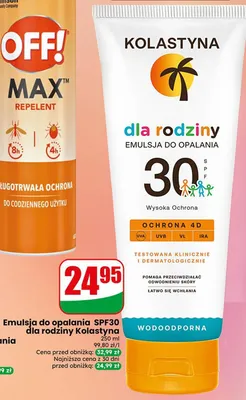 Spray na komary i kleszcze Off! Max promocja w Dino