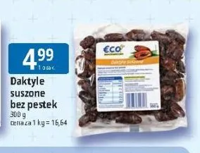 Daktyle suszone bez pestek ECO+ promocja w Leclerc