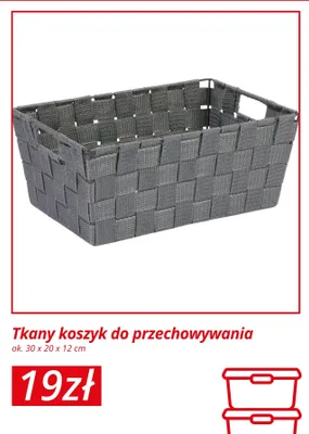 Tkany koszyk do przechowywania promocja w KiK