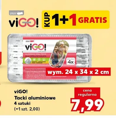 Tacki aluminiowe viGO! promocja w Kaufland