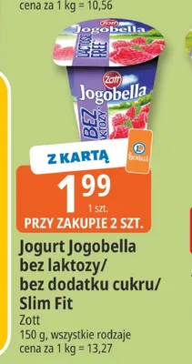 Jogurt Jogobella Slim Fit Zott promocja w Leclerc
