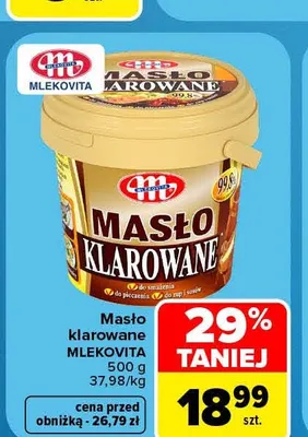 Masło klarowane Mlekovita promocja w Carrefour Market
