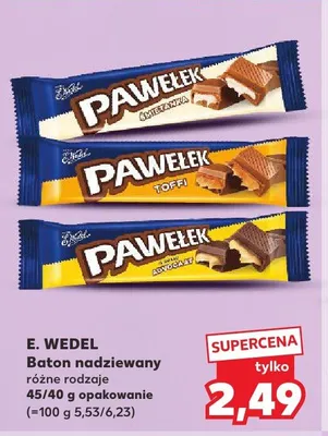 Baton nadziewany E. Wedel Pawełek Adwokat promocja w Kaufland