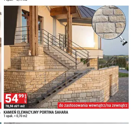 Kamień elewacyjny Portina Sahara promocja w Merkury Market