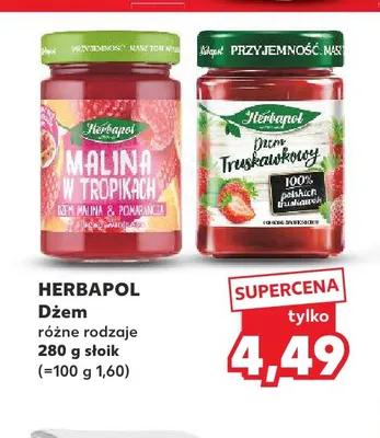 Dżem truskawkowy Herbapol promocja w Kaufland