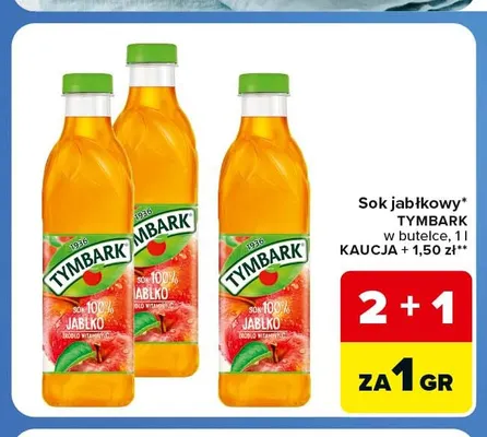 Sok jabłkowy Tymbark promocja w Carrefour Express