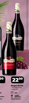 Wino czerwone Mogen David Concord promocja w Netto
