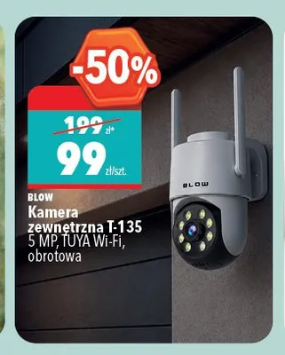 Kamera zewnętrzna BLOW T-135 5 MP TUYA Wi-Fi obrotowa promocja w Biedronka Home