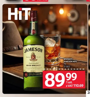 Whiskey Jameson 40% promocja w Selgros