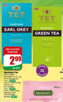Herbata Earl Grey Tet promocja w Dino