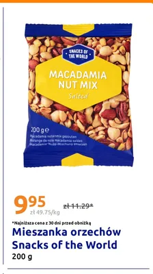 Mieszanka orzechów Snacks of the World Macadamia Nut Mix promocja w Action