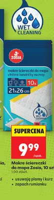 Mokre ściereczki do mopa Zosia promocja w Biedronka