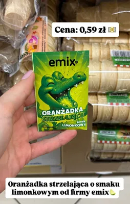 Oranżada strzelająca smak limonkowy promocja w Dino