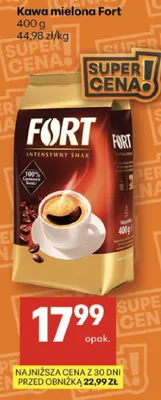 Kawa mielona Fort promocja w Delikatesy Centrum