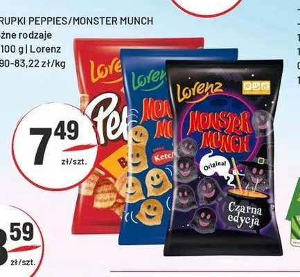 Chrupki Monster Munch czarna edycja Lorenz promocja w Sedal