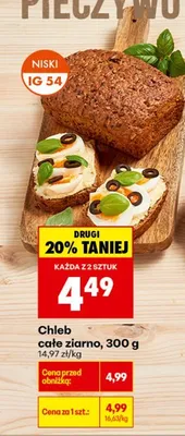 Chleb całe ziarno promocja w Biedronka