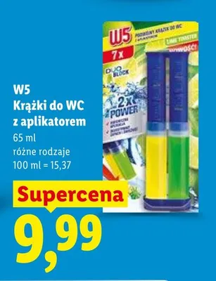 Krążki do WC z aplikatorem W5 promocja w Lidl