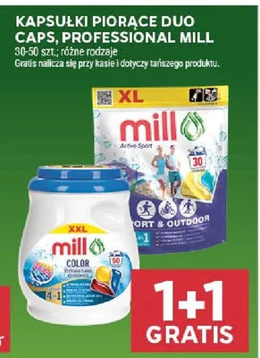 Kapsułki piorące Duo Caps Professional Mill promocja w Stokrotka