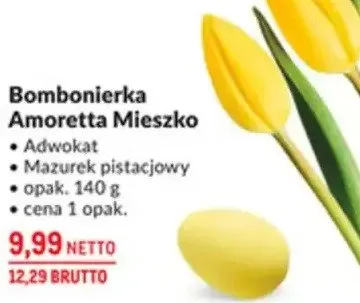 Bombonierka Amoretta Mieszko - Adwokat, Mazurek pistacjowy promocja w Makro