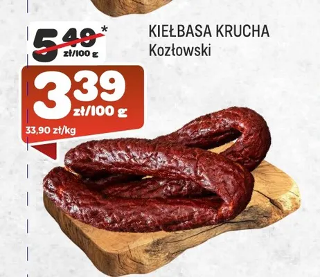 Kiełbasa krucha Kozłowski promocja w Społem Praga