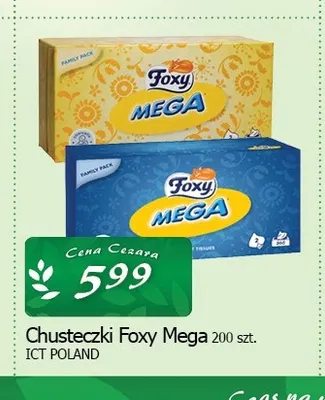 Chusteczki Foxy Mega promocja w CEZAR Delikatesy